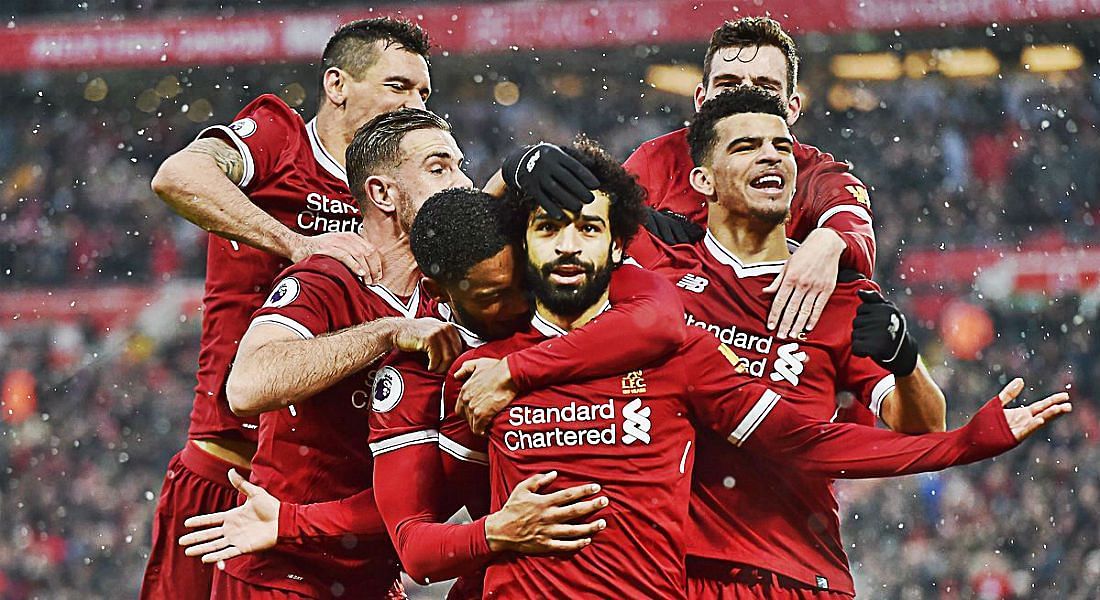 Mohamed Salah has been Liverpool's main man with his goals... and celebrations, apparently.